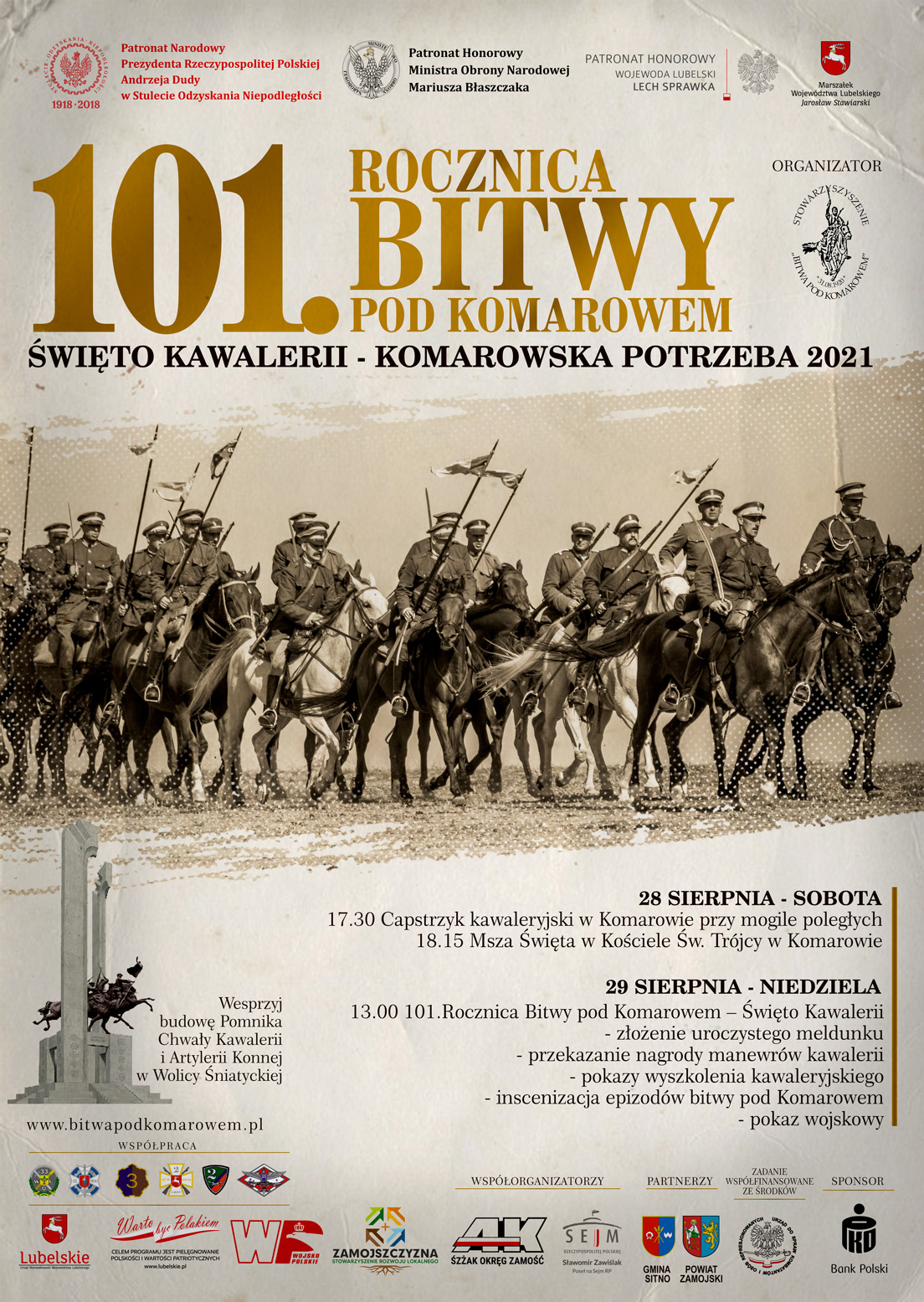 plakat-101-rocznicy-bitwy-pod-komarowem-swieto-kawalerii-polskiej-komarowska-potrzeba-2021